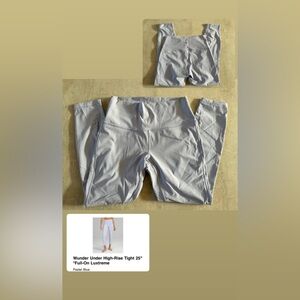 lululemon athletica Wunder Under High-Rise Tight 25" in Pastel Blue